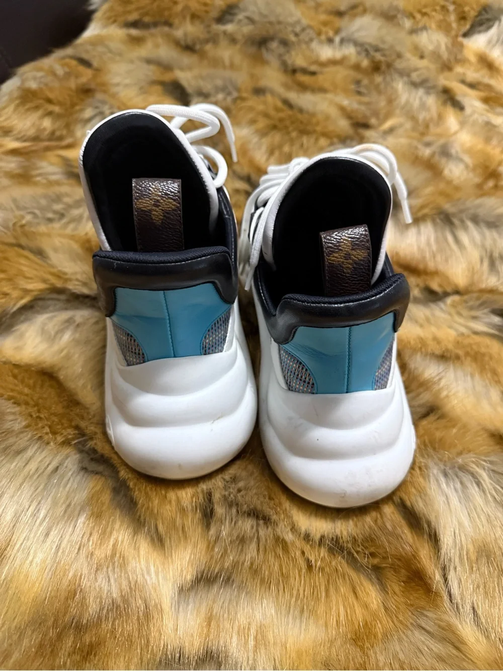 Louis Vuitton White Black Multicolor LV Archlight Sneakers